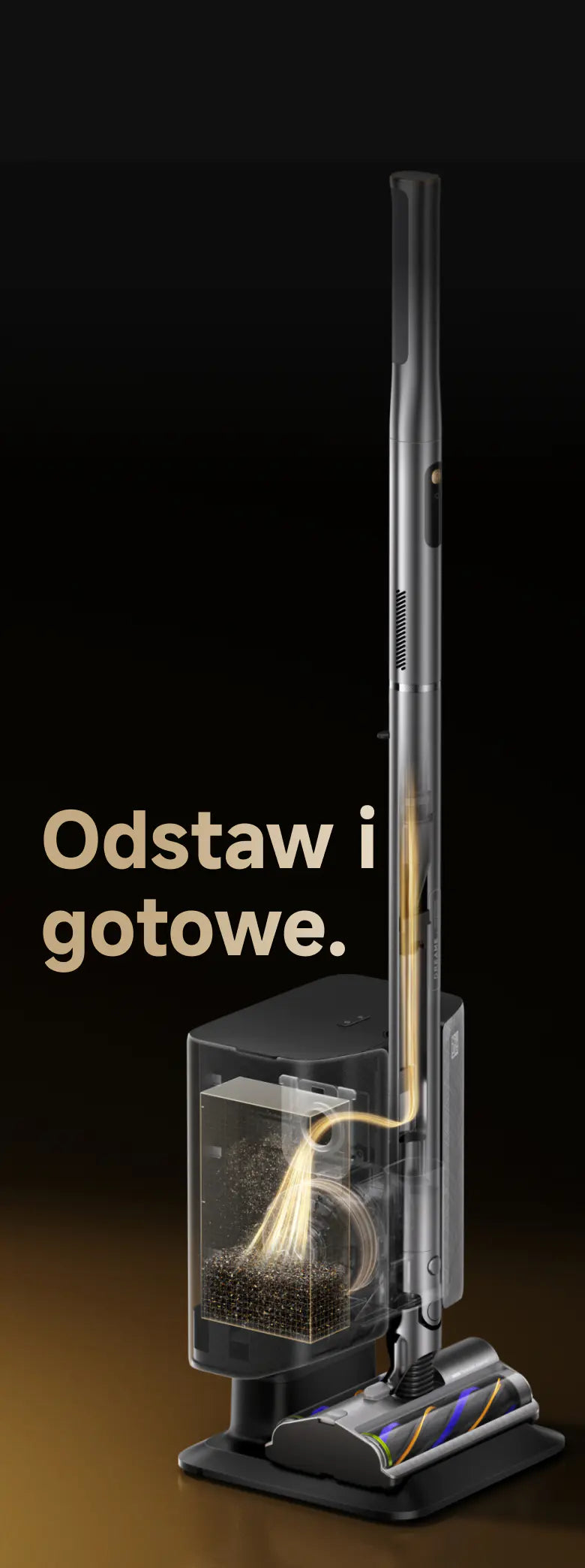Automatyczne opróżnianie i ładowanie po każdym sprzątaniu