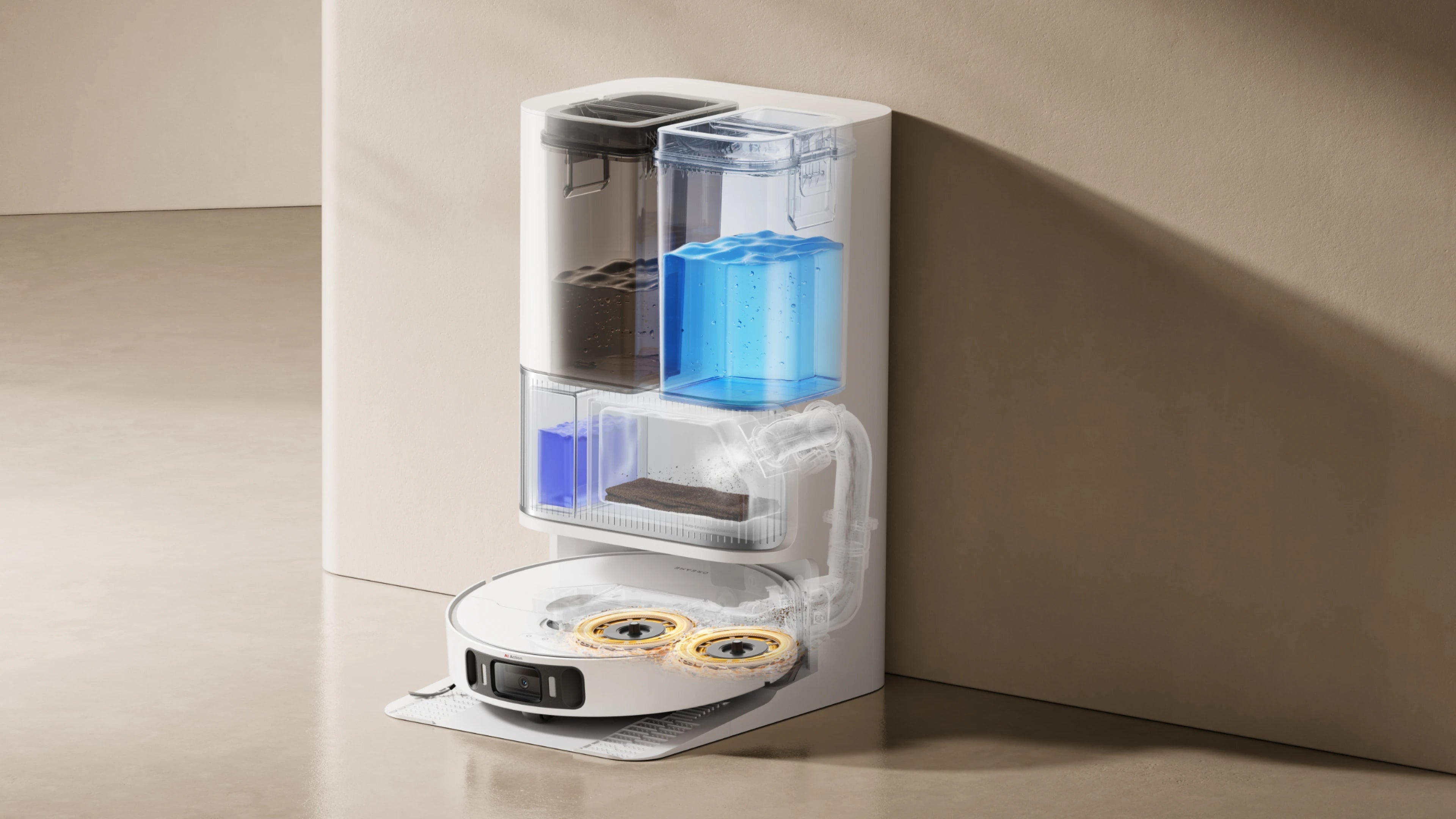 Dreame L40 Ultra AE PowerDock სადგურის ავტომატური ფუნქციები