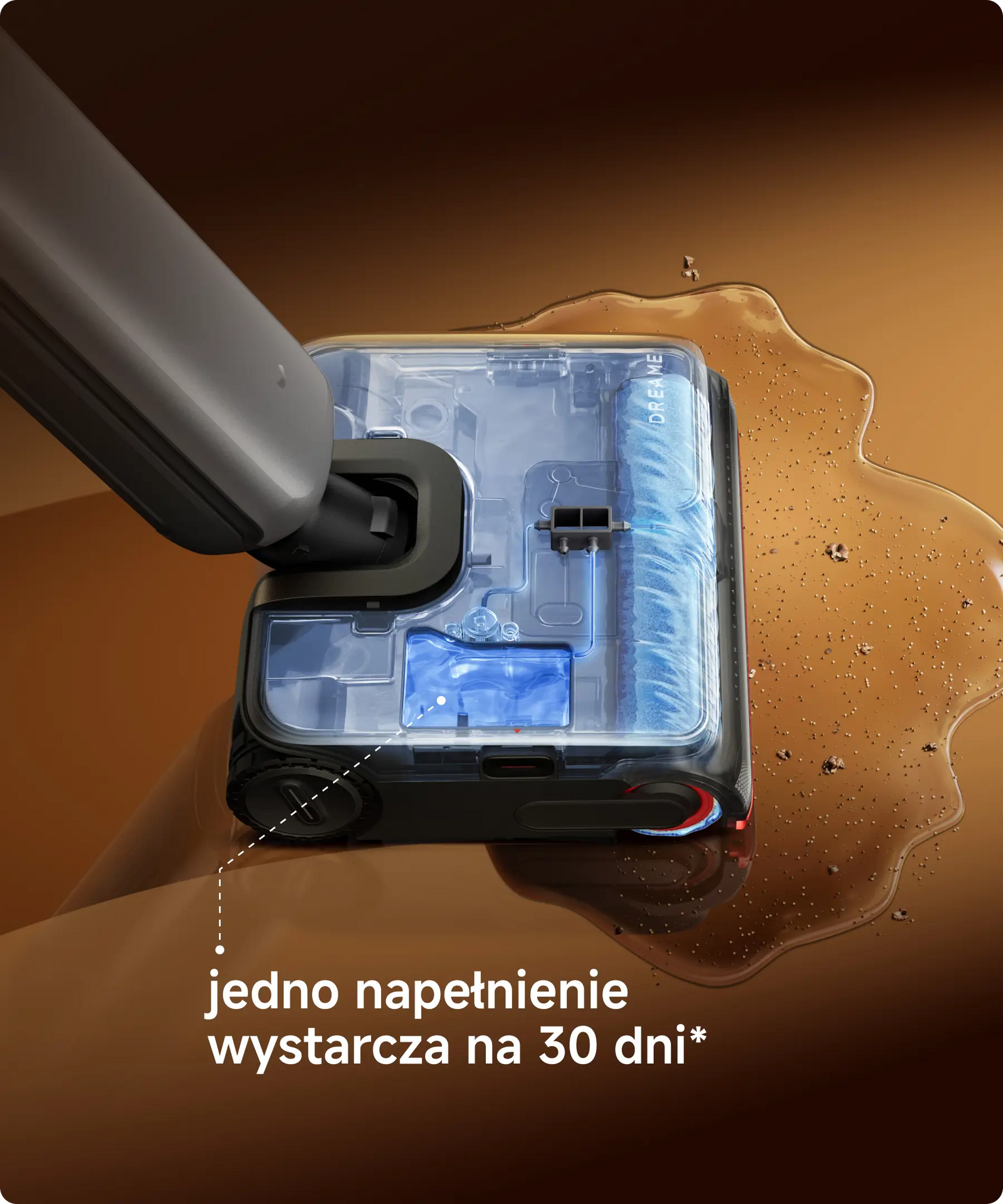 System AutoAdapt™  automatycznie dostosowuje stężenie roztworu do każdego bałaganu