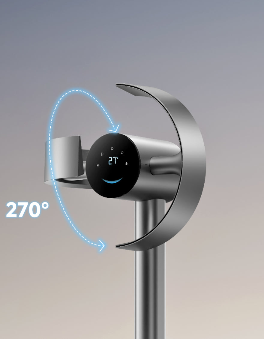 Przestrzenny przepływ powietrza w zakresie 270° dzięki technologii GyroWing™